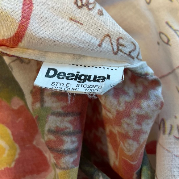 Desigual Women’s Artistic Multi -Colored Cotton Button Shirt M - Picture 11 of 12